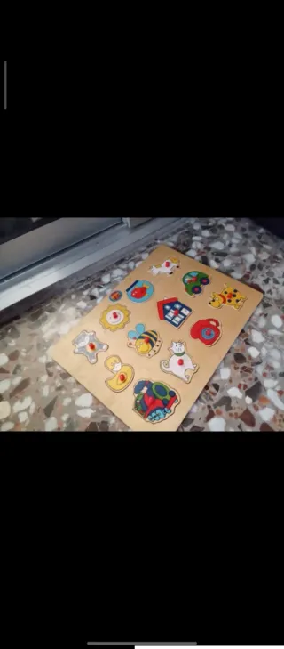 Puzzle madera animales educativos