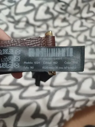 Cinturón Massimo Dutti Hombre Marrón.Talla 90.