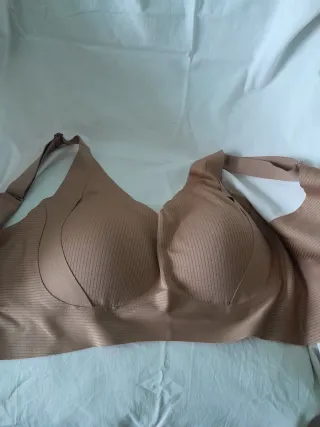 2 Sujetadores sin aro beige/marrón talla 2XL