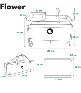 Cuna de viaje Lionelo