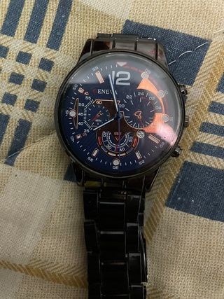 Reloj Geneva Negro y Azul