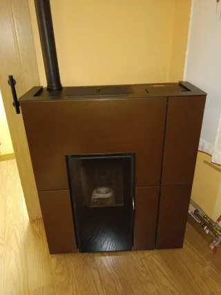 Hidroestufa de pellets hidráulica