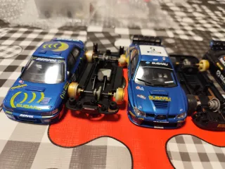 Lote coches Subaru Scalextric