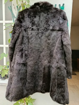 Abrigo Piel Natural Vintage Marrón