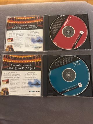2 CDs de Ópera: Carmen y Aida