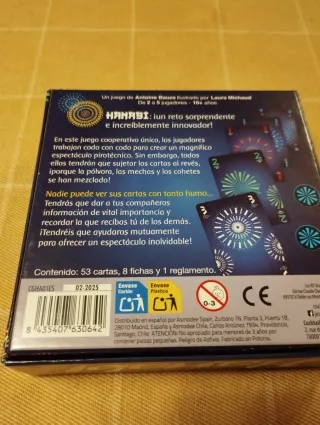 Juego de mesa Hanabi