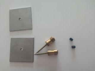 Estante cristal y madera, color wengué