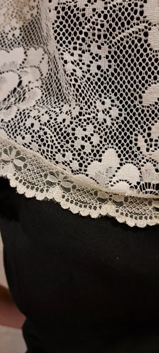 Traje de payesa morado y azul hecho a mano