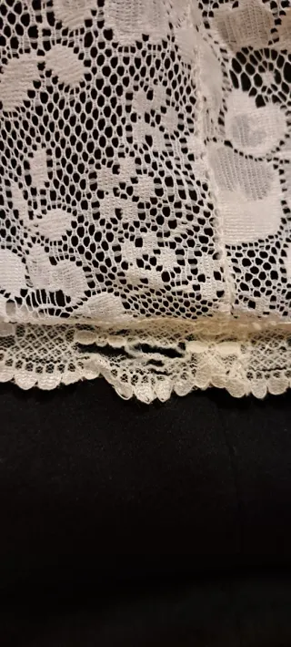 Traje de payesa morado y azul hecho a mano