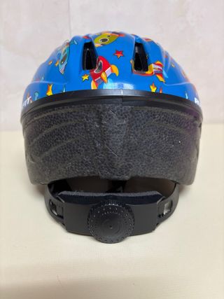 Casco bici niño ajustable cohetes