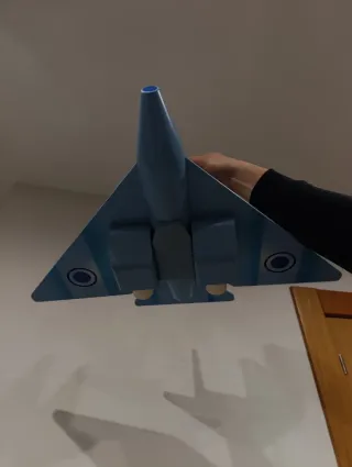 Lámpara infantil avión azul