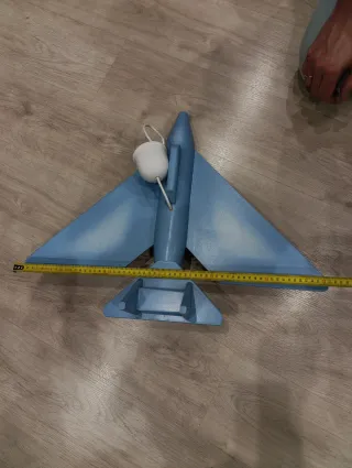 Lámpara infantil avión azul