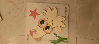 3 puzzles de madera para niños