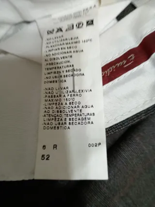 Traje Emidio Tucci Chaqueta y Pantalón Talla 52