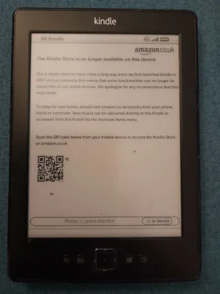 E-reader Kindle antiguo