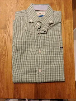 Camisa Molgoy Talla S Cuadros Verde