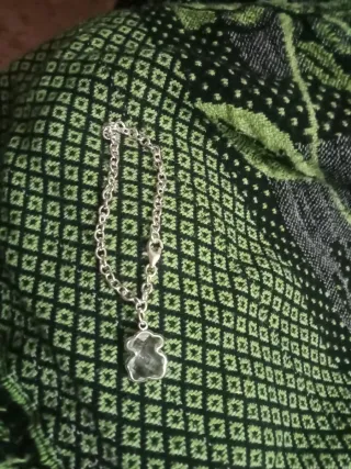 Pulsera Tous Oso Cristal Plata