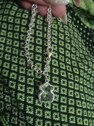 Pulsera Tous Oso Cristal Plata