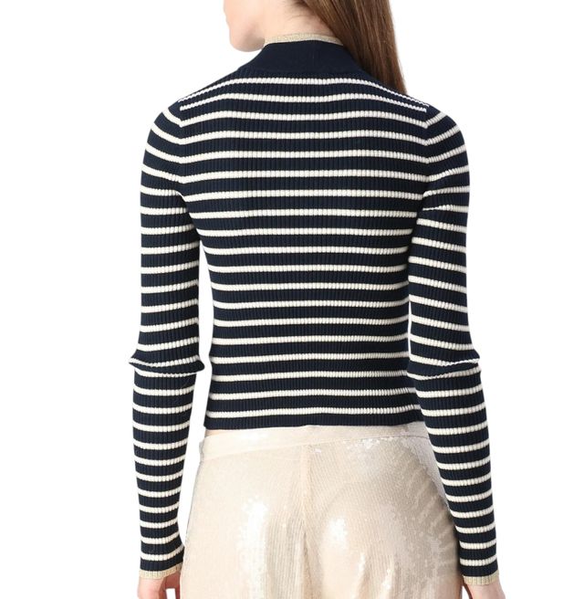 Tommy Jeans cardigan zip metallico righe