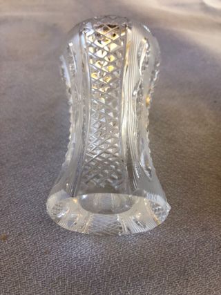 Jarrón pequeño decorativo cristal tallado