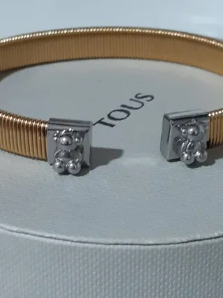 Pulsera Tous Oso Dorada y Plateada