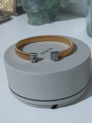 Pulsera Tous Oso Dorada y Plateada