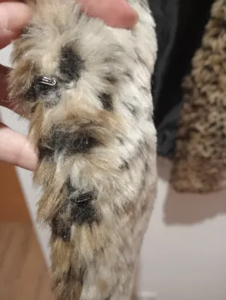 Chaleco pelo efecto animal print