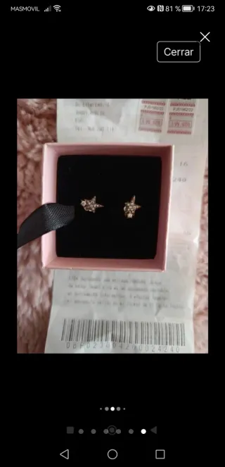 Pendientes Pandora Estrella Brillante