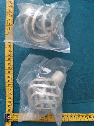 Terminales Cortina Forja Blanco roto