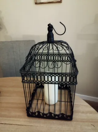 Dos jaulas decorativas negras