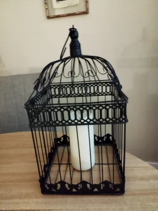 Dos jaulas decorativas negras