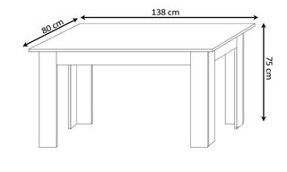 Pack Ahorro Mesa Comedor + 4 Sillas + Mesa Centro