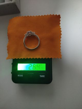 Anillo Moissanita Trilogy 1.6CT Plata 925