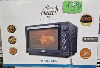 Horno Eléctrico Grunkel Max Heat 63 139 EUROS