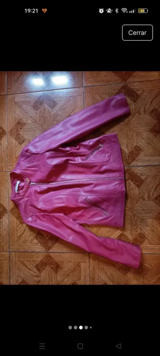 Regalo Chaqueta efecto piel rosa Talla 42