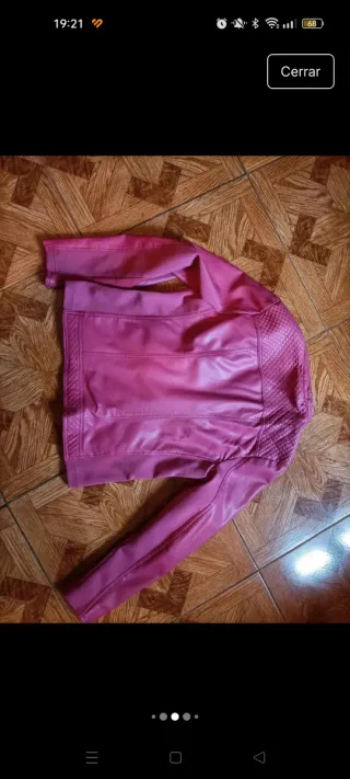 Regalo Chaqueta efecto piel rosa Talla 42