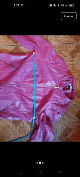 Regalo Chaqueta efecto piel rosa Talla 42