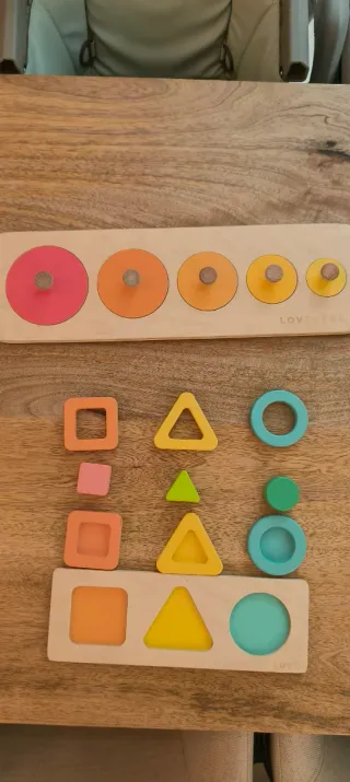 2 Juguetes de Madera Montessori LOVEVERY