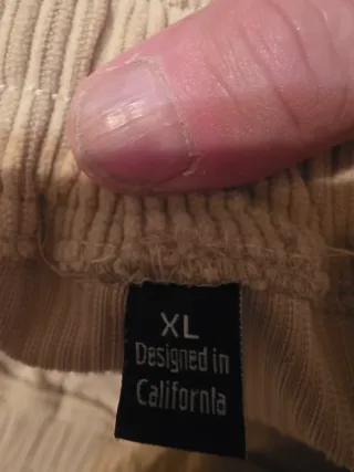 Pantalón pana fina velours cotele XL