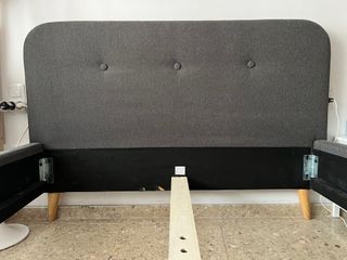 Cama 135cm tapizada