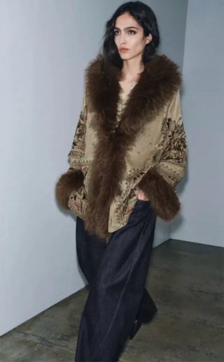 Kimono Zara bordado ZW Collection L