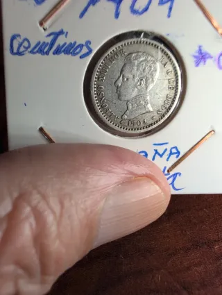 50 céntimos Alfonso XIII plata 1904