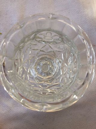 Jarrón cristal decorativo margaritas