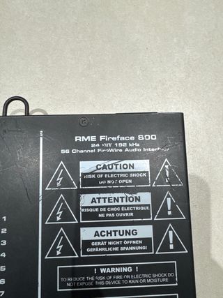 RME Fireface 800 Interfaz Audio