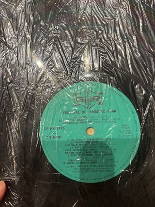 Disco Vinile 33 Giri Sanremo 1968