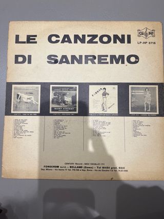 Disco Vinile 33 Giri Sanremo 1968