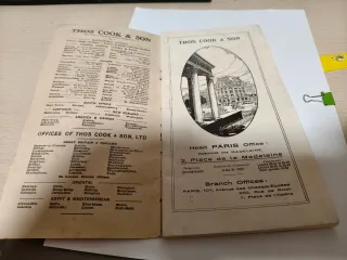 Guía París Thoms Cook & Son 1925