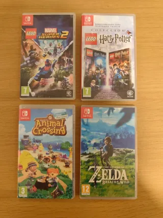 Nintendo Switch Lite Gris + 4 Juegos