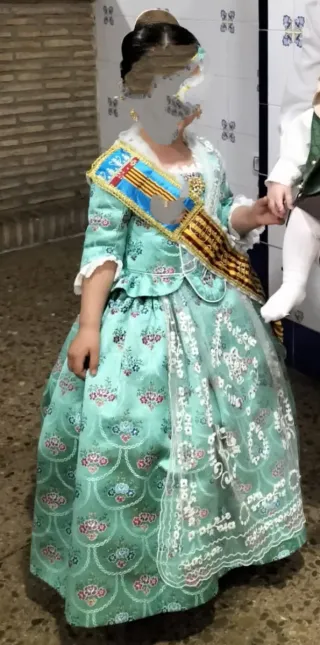 Vestido Fallera Niña 2-4 Años