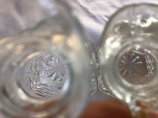 Juego 2 Aceiteras Cristal Tallado